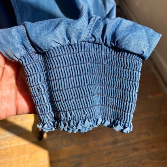 Bebe chambray open leg jogger - Picture 3 of 7